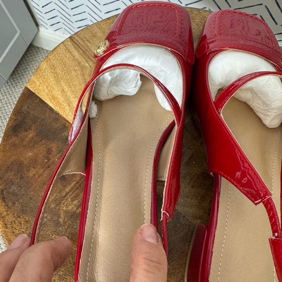 NEW! Red Sling Back Maryjane Block heel size 9 - Picture 8 of 9